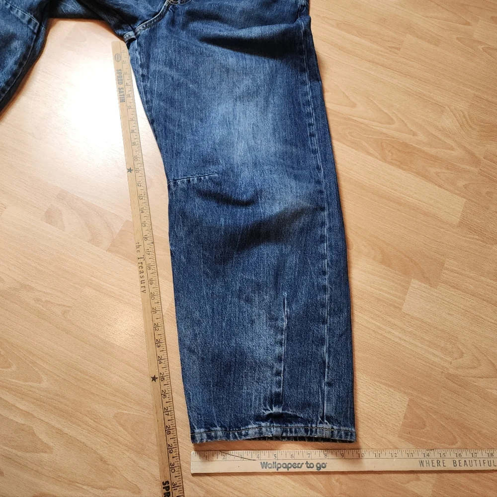 Zara Barrel Jeans Women's Size 10 Medium Wash Rigid Denim 29" Inseam Hi-Rise - Picture 10 of 16